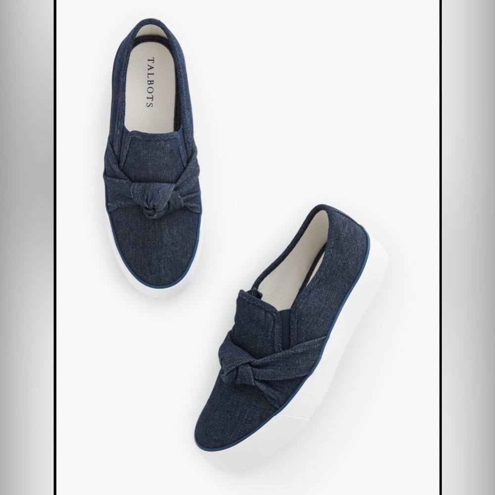 Talbots Women's Denim Slip-On Shoes
